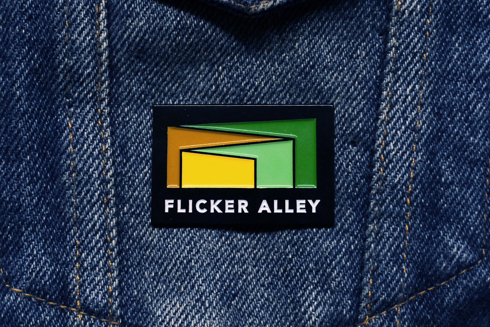 Flicker Alley Logo Enamel Pin