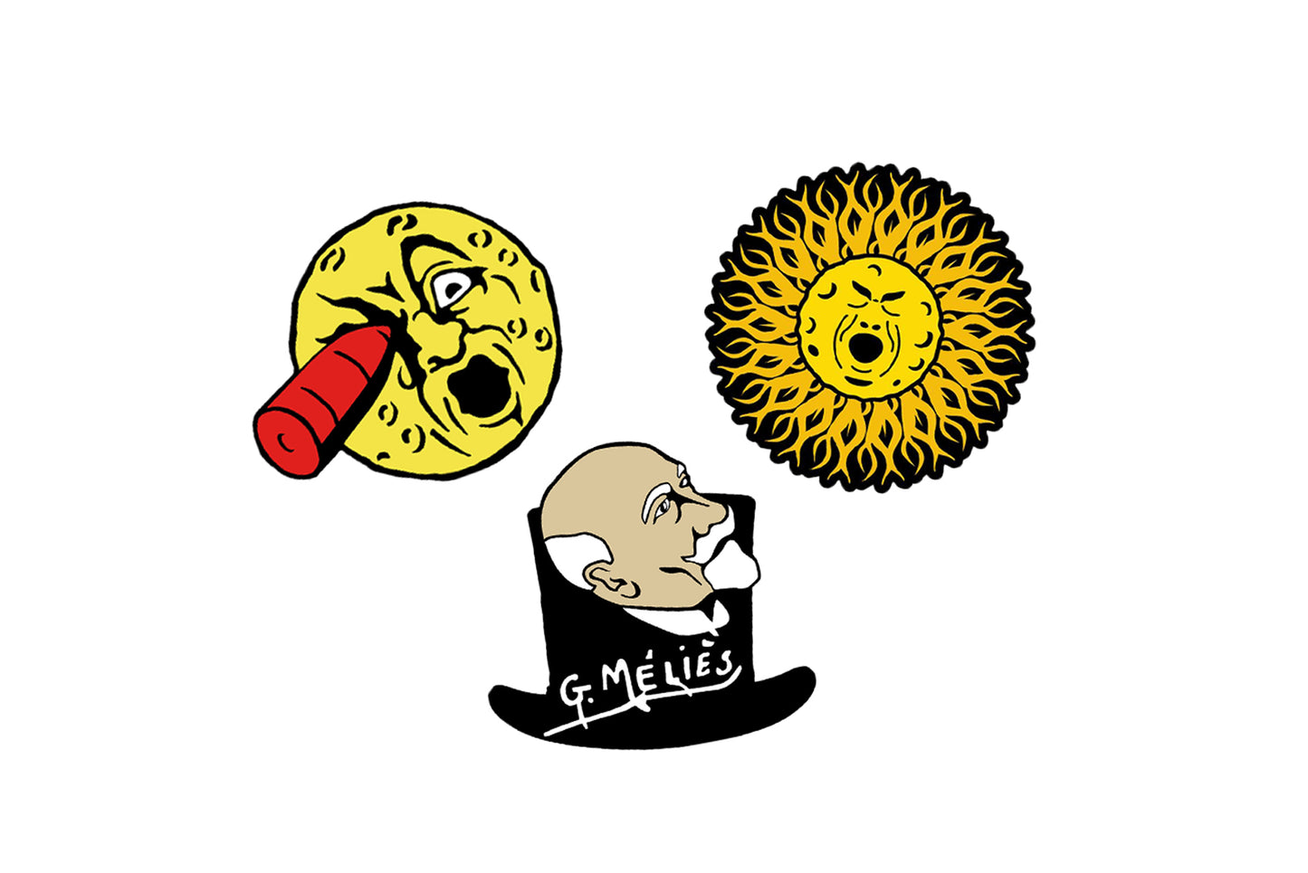 Georges Méliès Limited Edition Enamel Pins